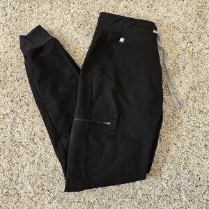 FIGS Jogger Scrub Pants Size Small Tall Black